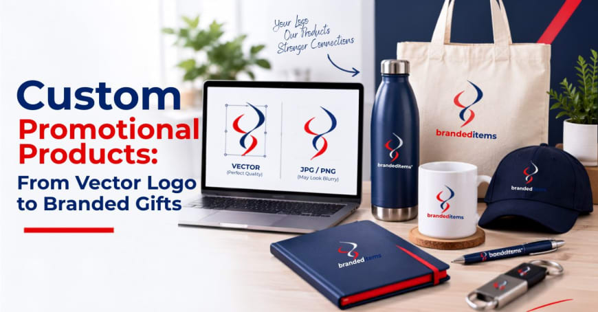 Custom Promotional Products: From Vector Logo to Branded Gifts